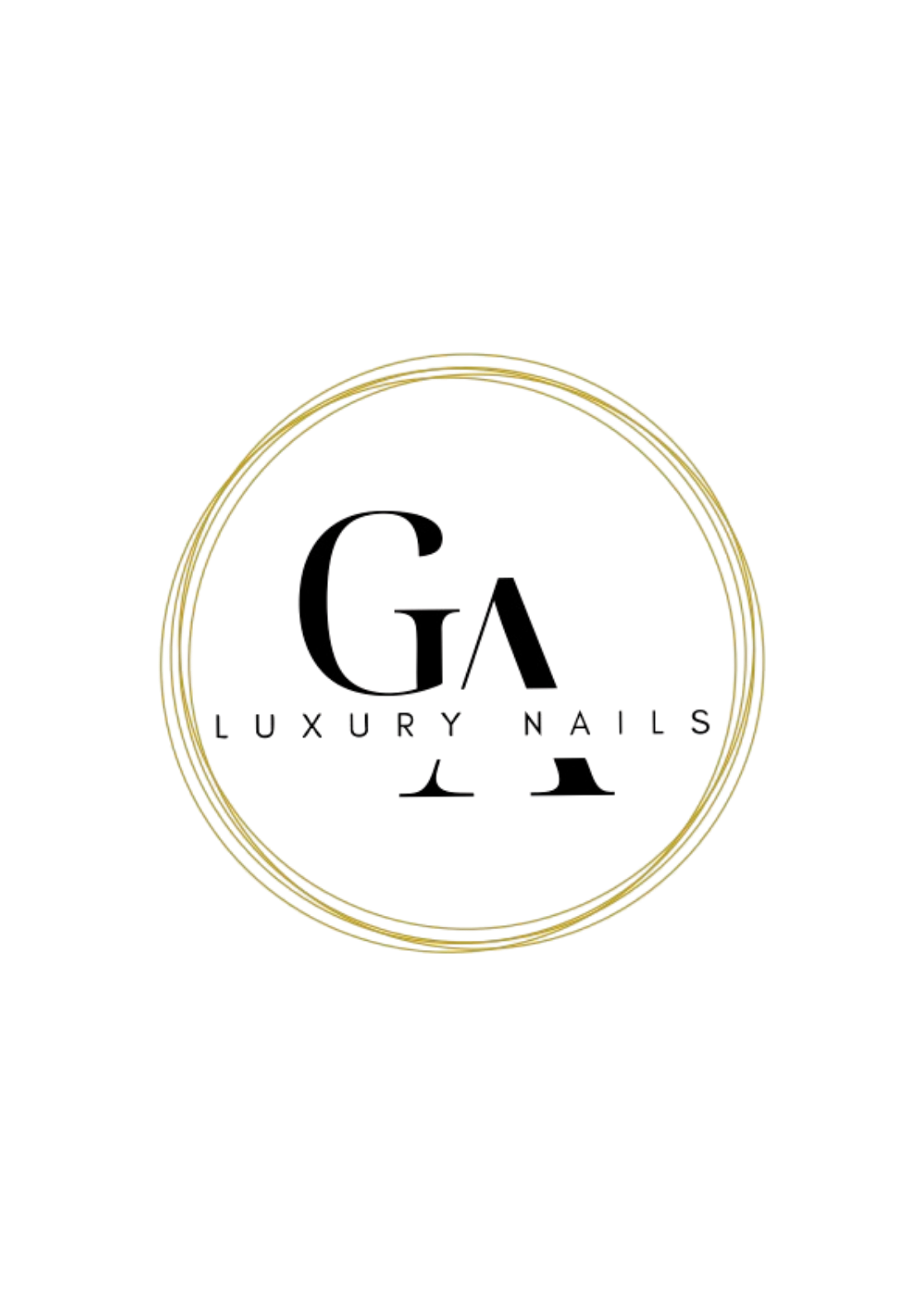 GA Luxury Nails Urla Protez Tırnak ve Güzellik Salonu Logosu